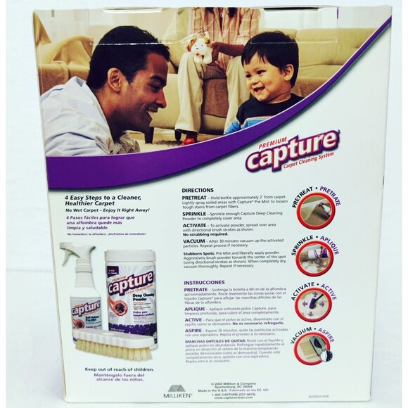 Milliken Premium "Capture" Carpet Cleaning Total Care Kit/ Old Stock- New Box - Picture 4 of 11